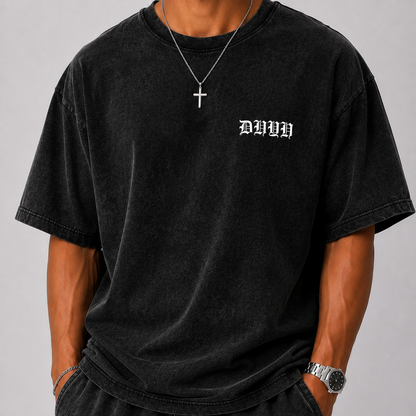 MENS-  Washed Angel Oversized Cotton T-Shirt