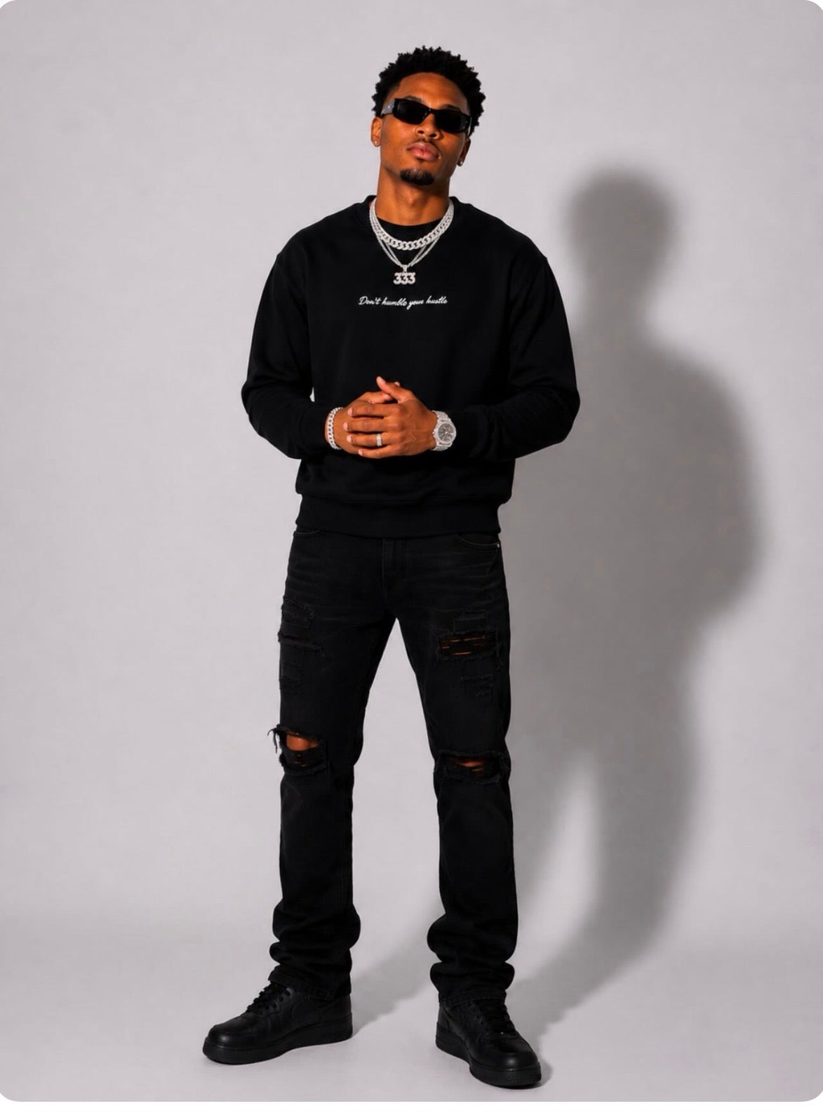 Exclusive Black- "Never Stop Trying" Don't Humble Your Hustle™