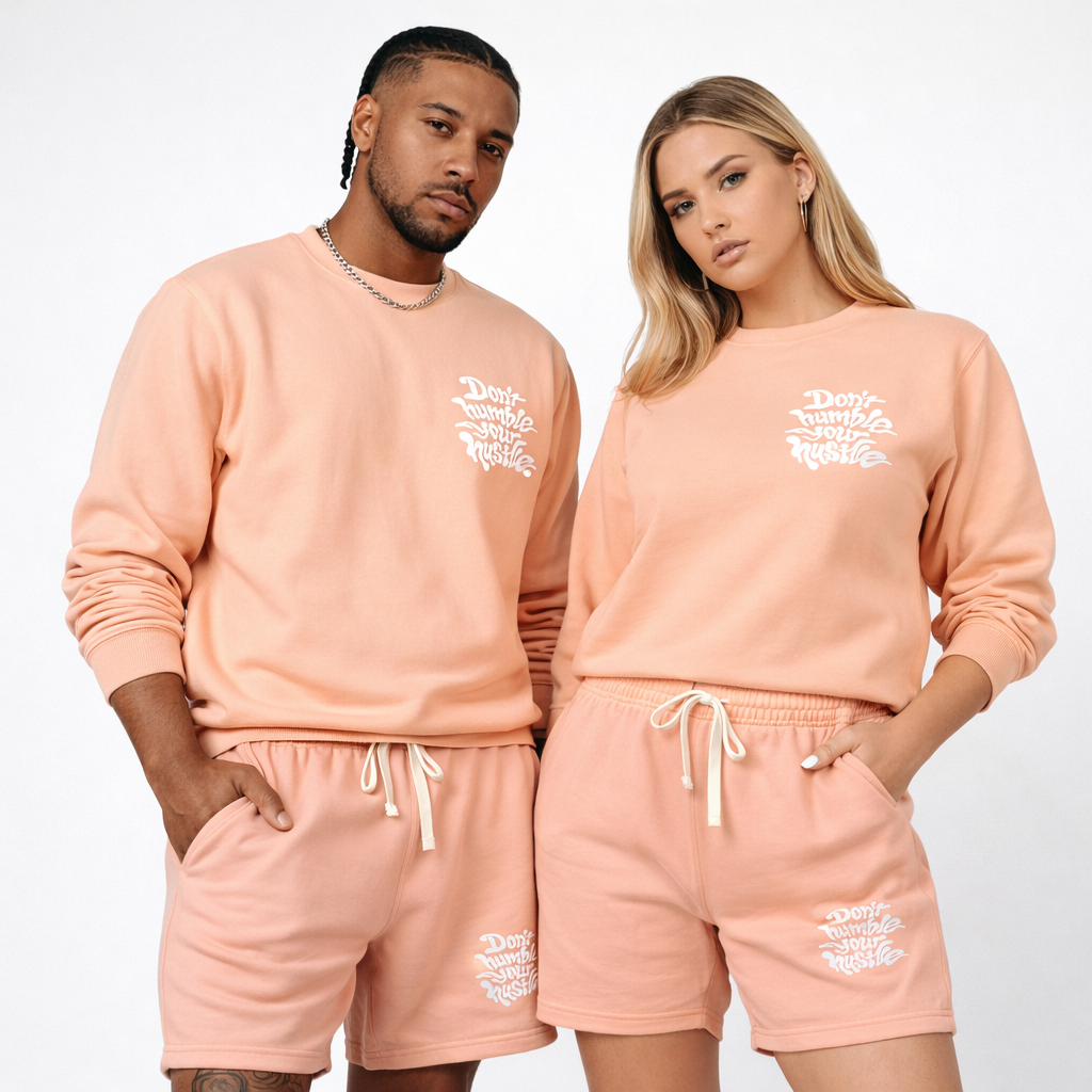 Peach- Don’t Humble Your Hustle Crewneck