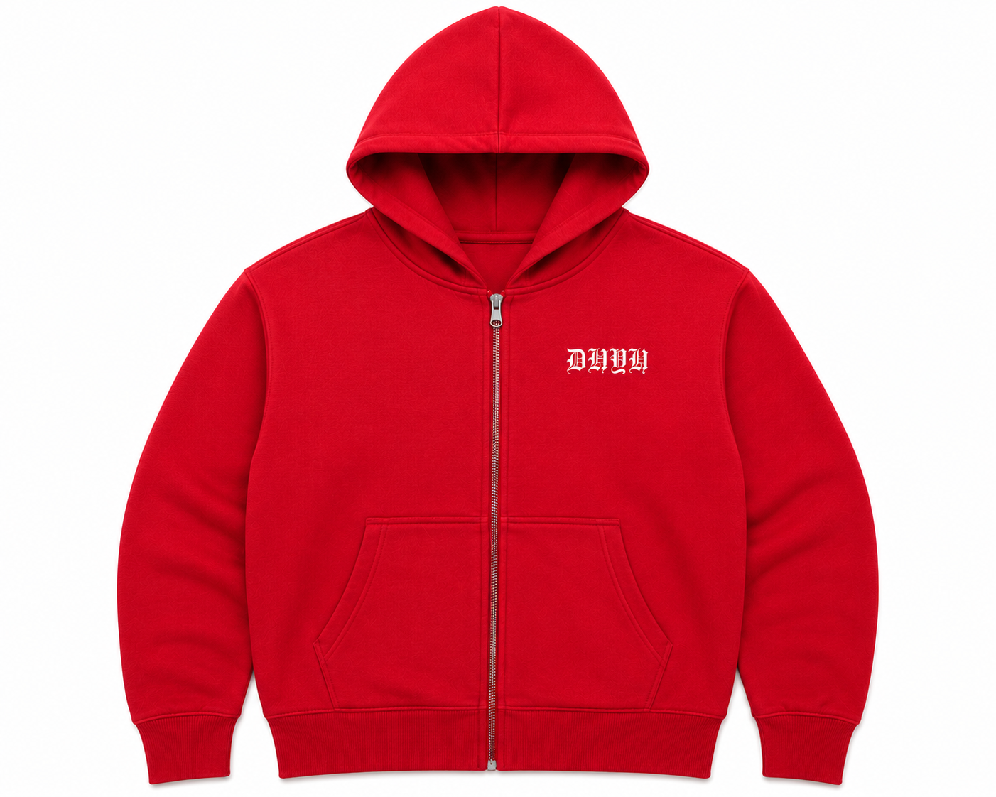 MENS- Red Don’t Humble Your Hustle Angel Zip Hoodie