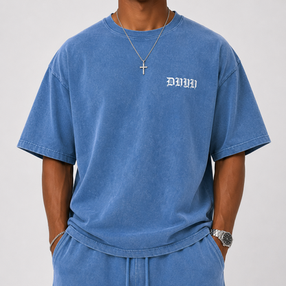 MENS- Snow Washed Oversized Cotton T-Shirt