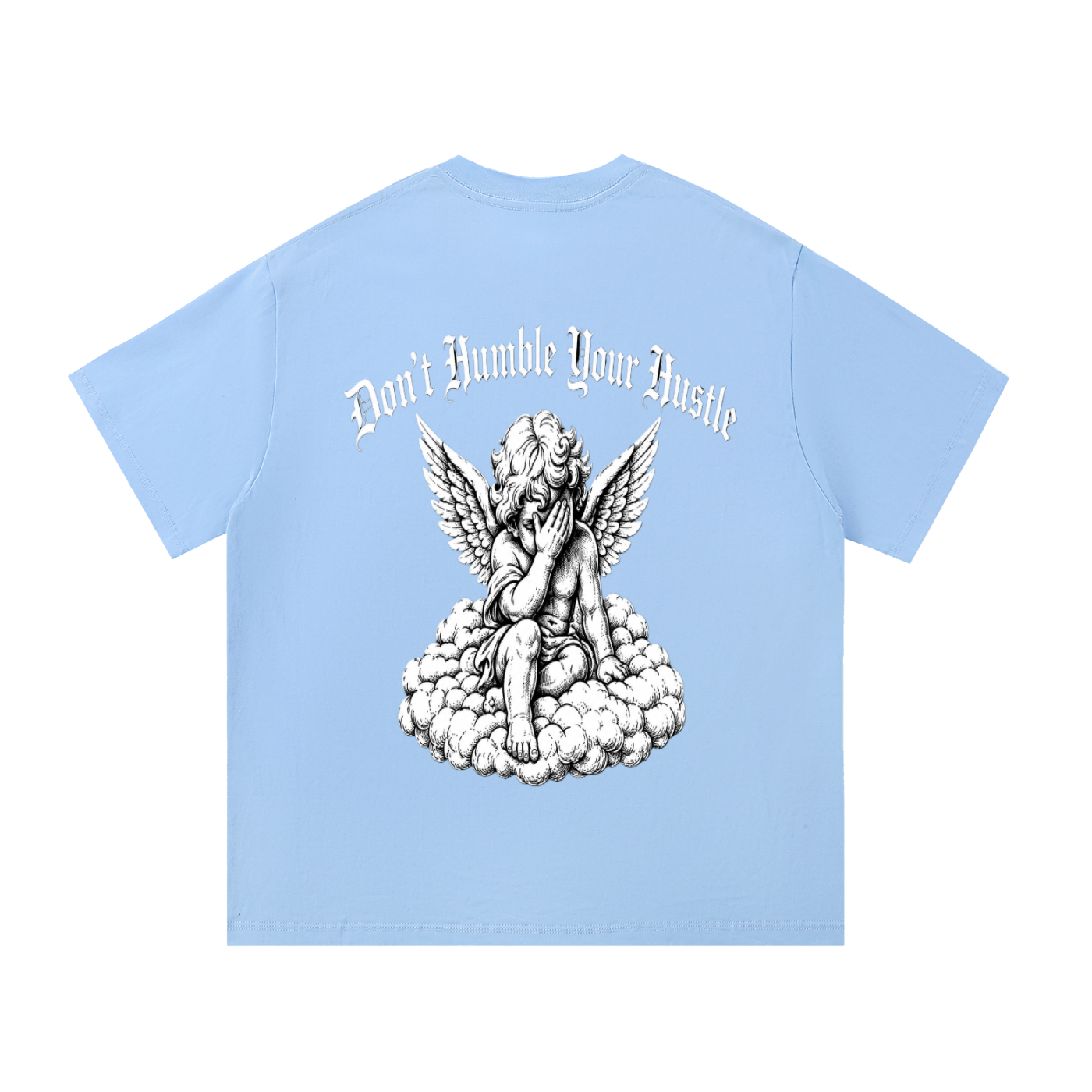 Snow Angel Blue Cotton T-Shirt