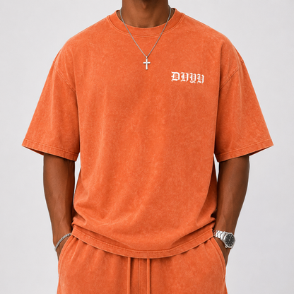 MENS- Snow Washed Oversized Cotton T-Shirt